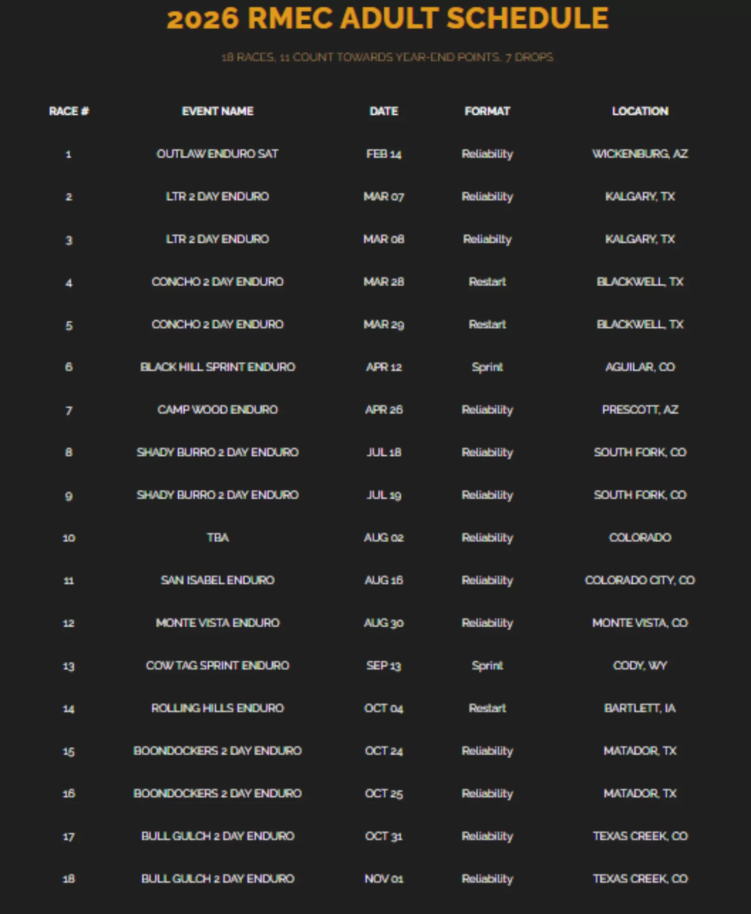 2026schedule 2026schedule